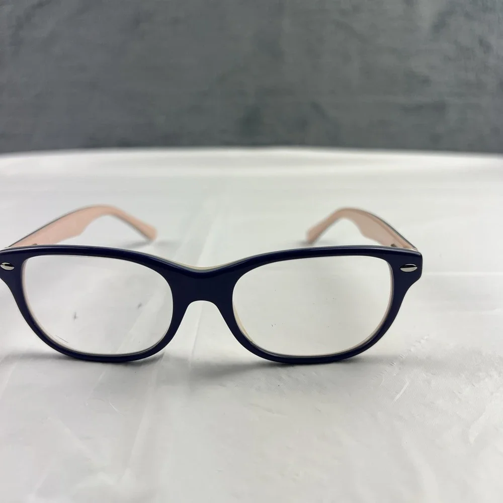 Ray Ban Jr RB1555 Unisex Kids Plastic Eyeglass Frame 3818 Violet On Peach 48-16